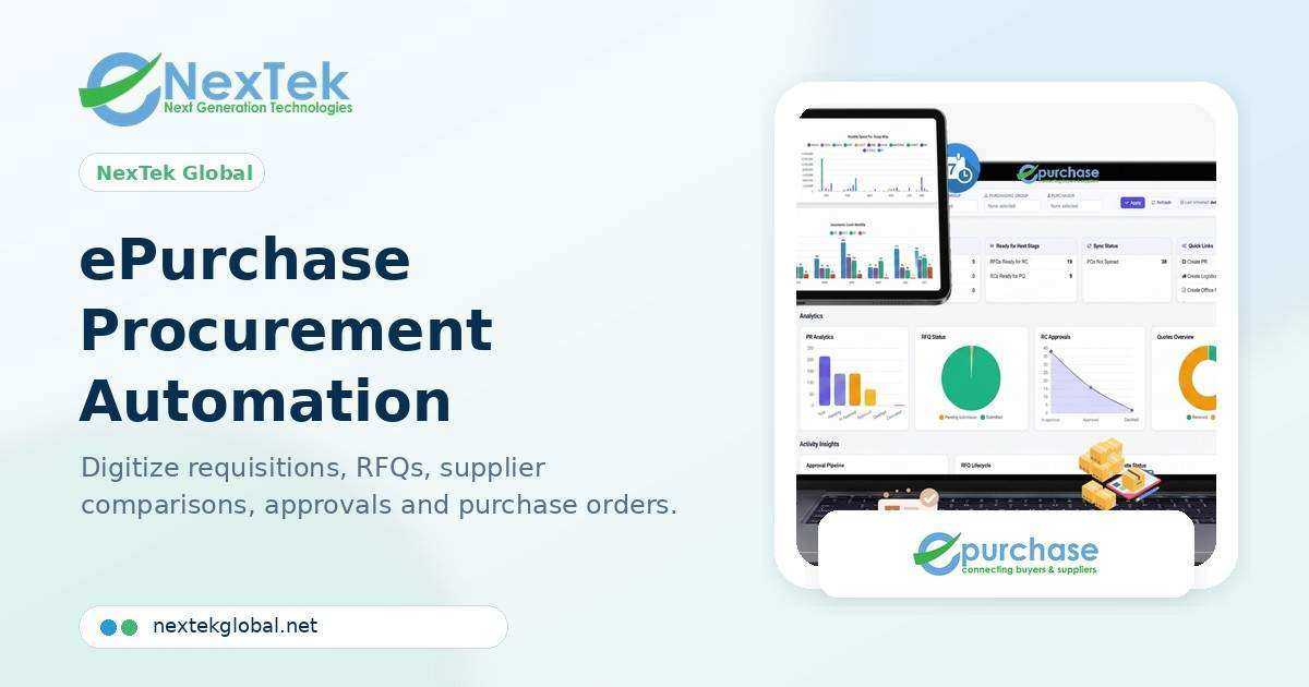 How Procurement Automation Reduces Cycle Time and Improves Control — Nextek Global